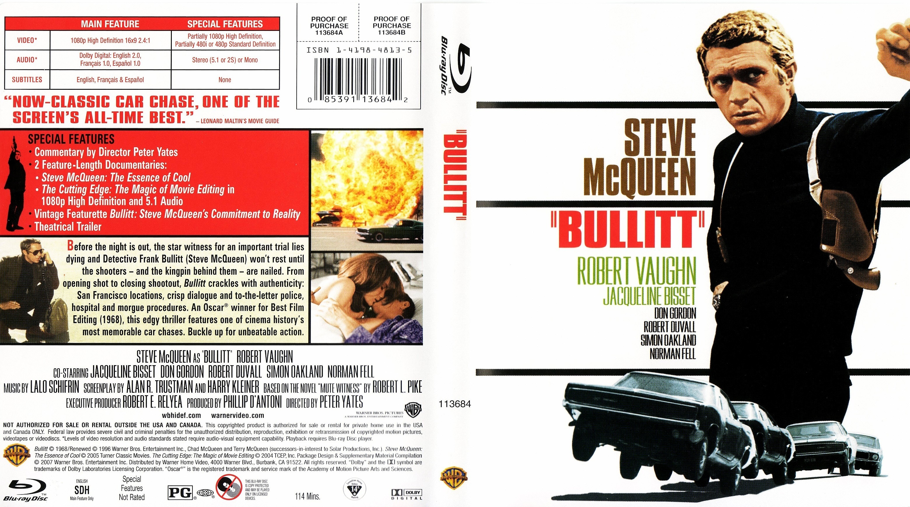 Image result for bullitt blu ray